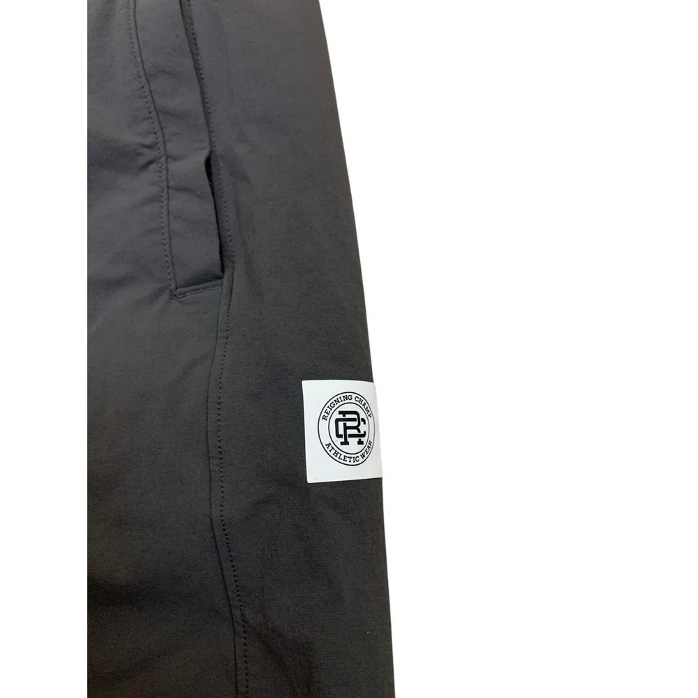 Reigning Champ Nylon Oxford Team Standard Pants Large Gray Carbon Men's